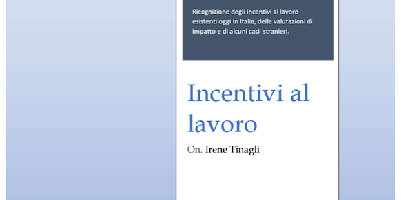 Incentivi al Lavoro Incentivi al Lavoro